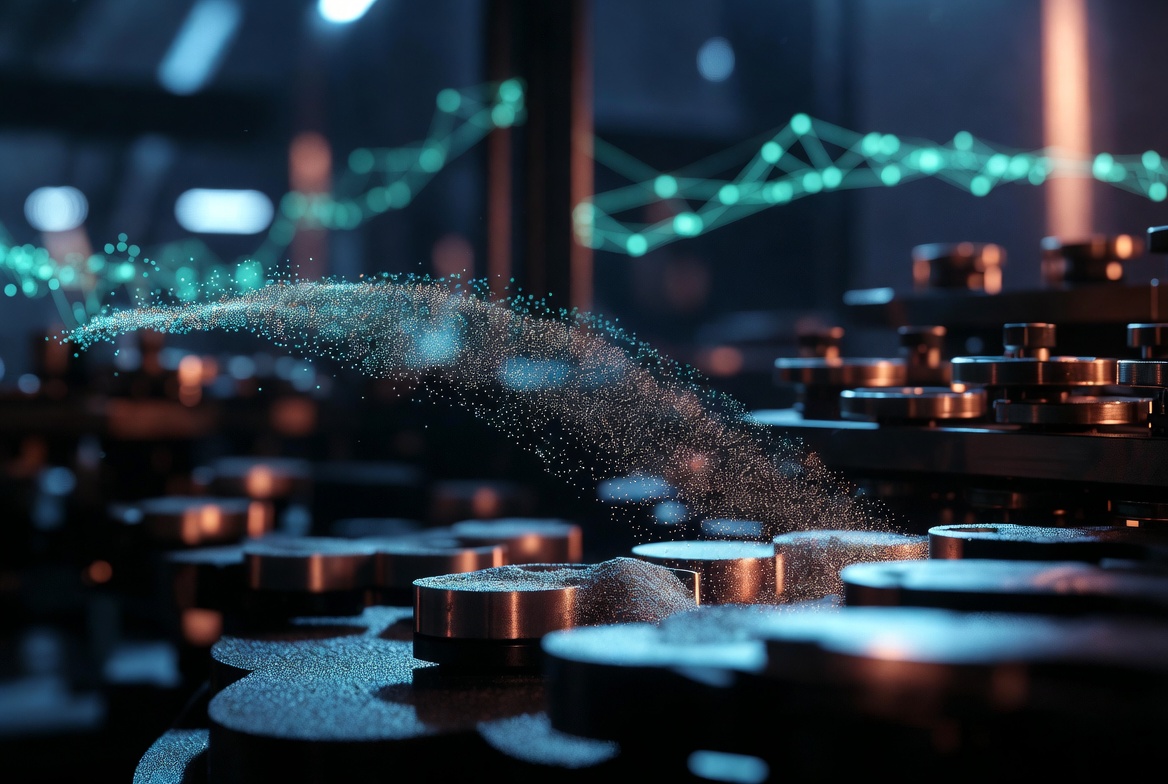 Refined metal billets under a price-trend line — signal detection